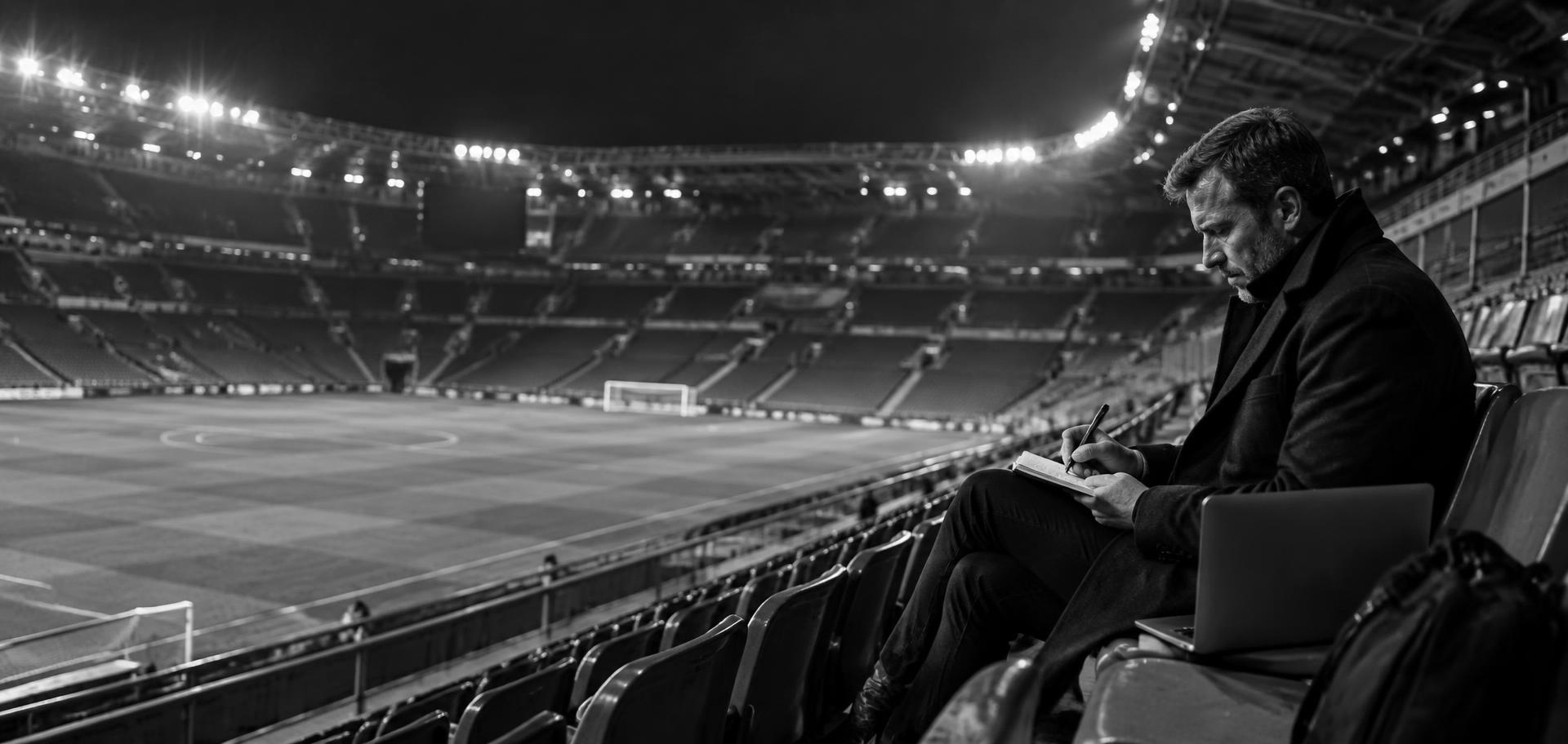 Futbalový analytik na štadióne — Chris Halden Analytics